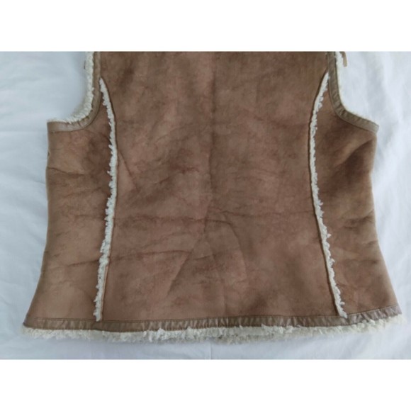 Wilsons Leather Vest Faux Shearling Country Western Womens Size Medium - Picture 8 of 10